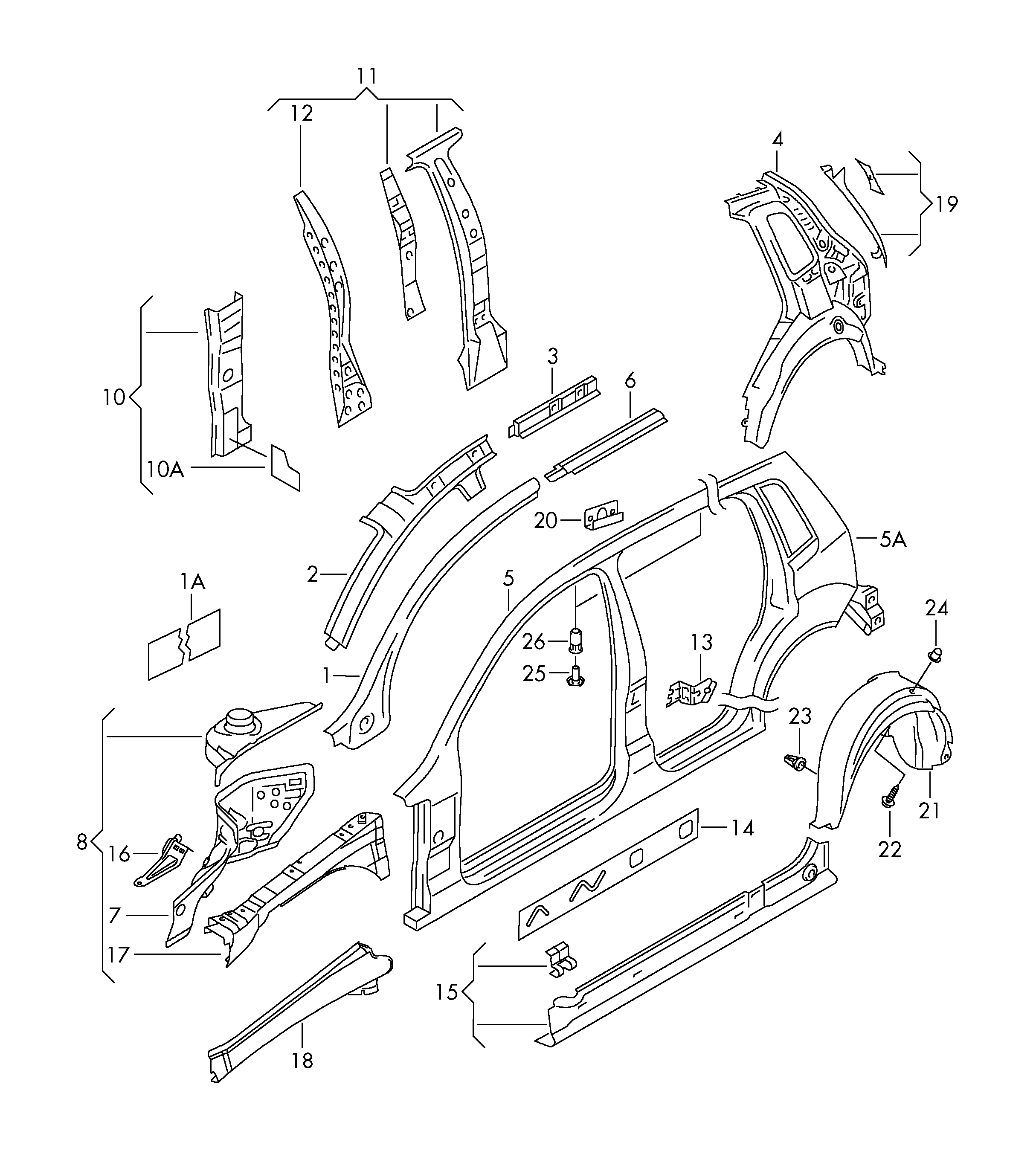 VW 6Q4809843 - Боковина avtolavka.club