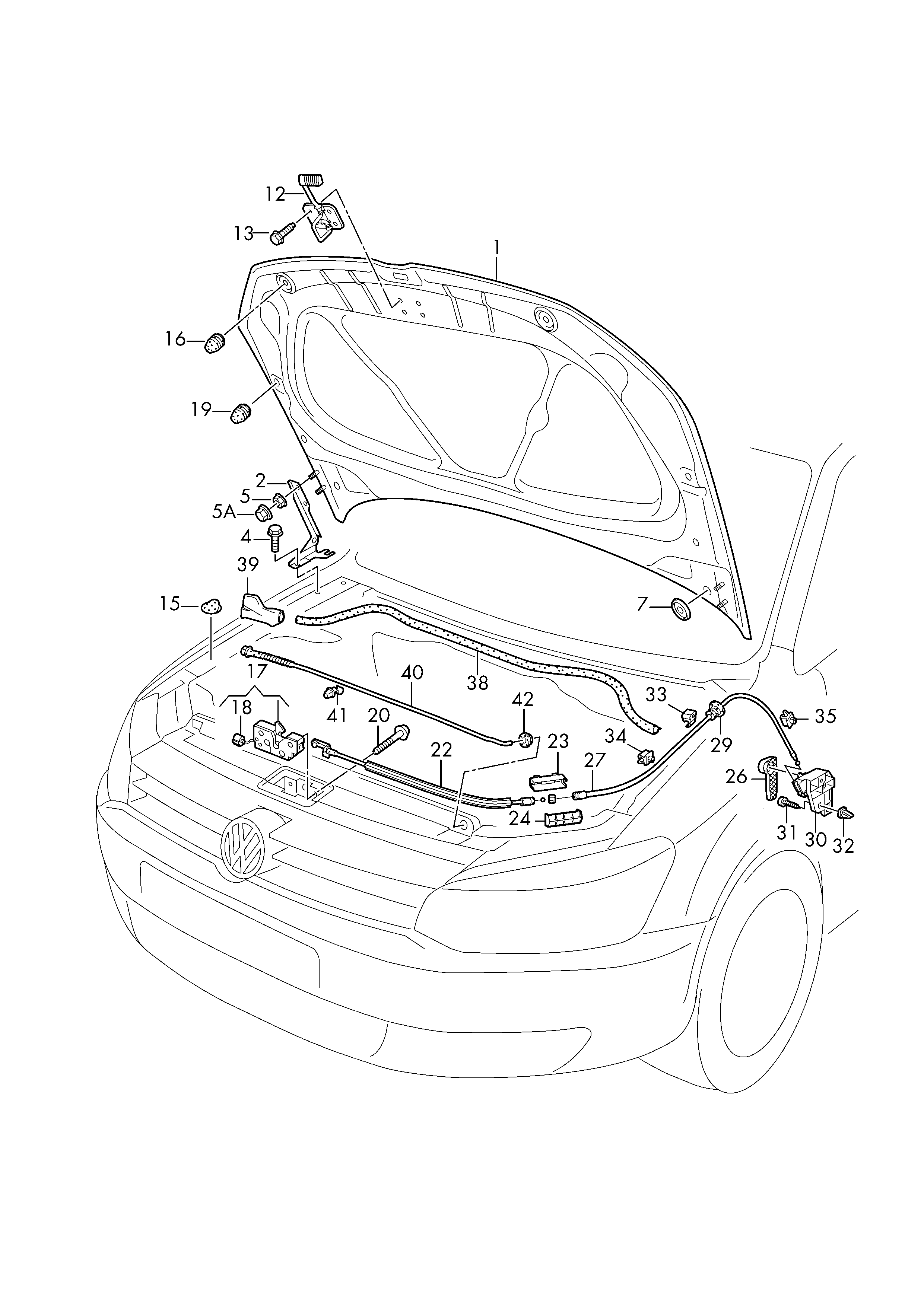 Seat 6R0 823 186 C - Замок капота avtolavka.club