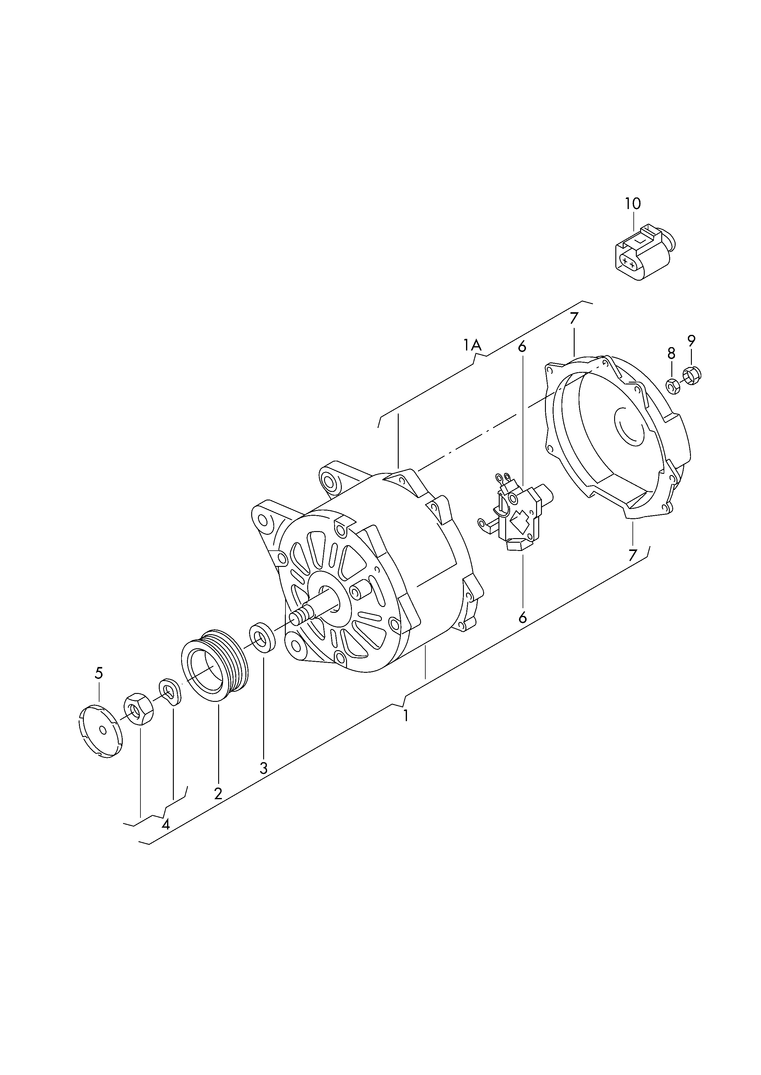 VAG 03C903024E - Генератор avtolavka.club