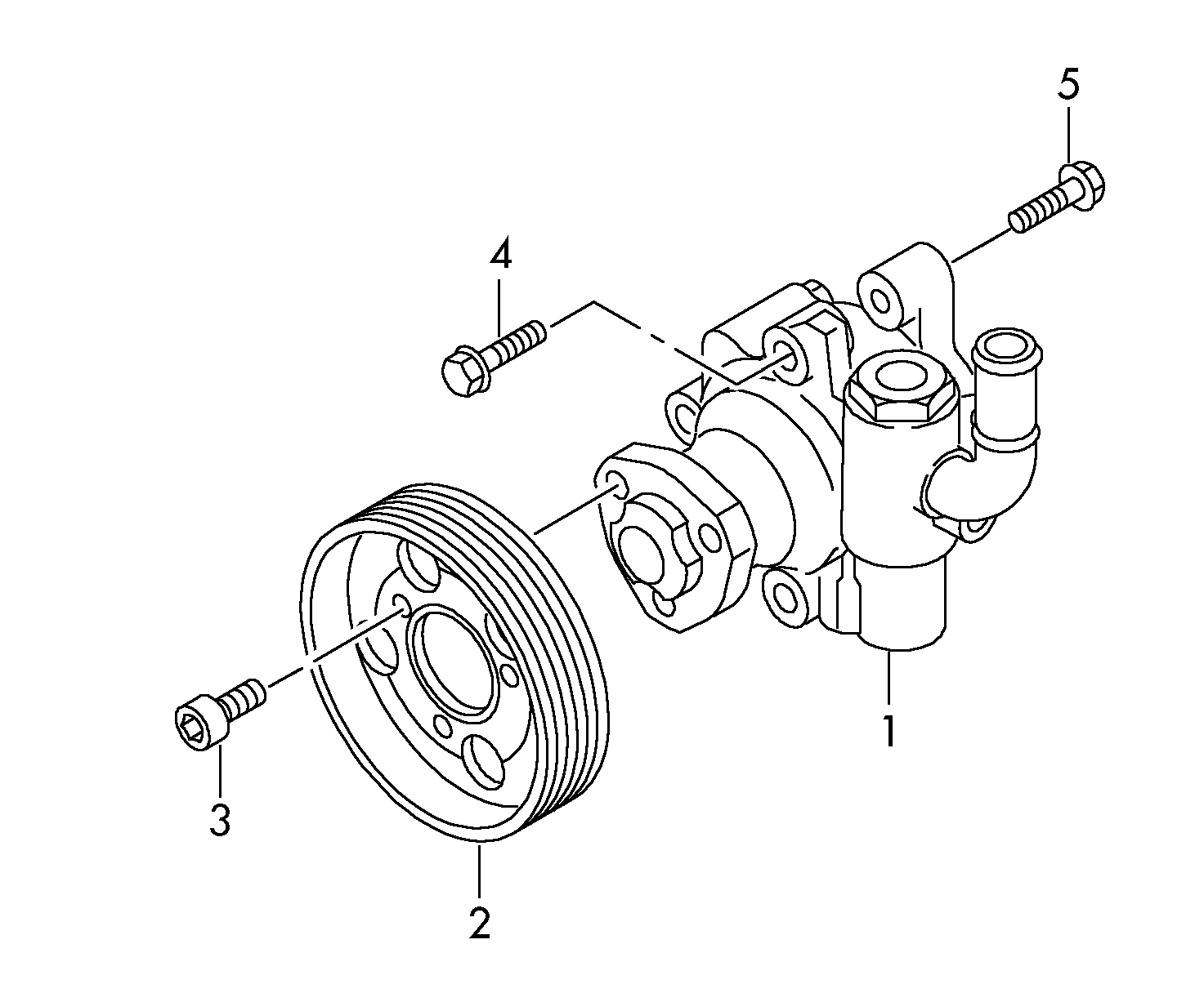 Seat 2H0 422 154 A - Гідравлічний насос, рульове управління, ГУР avtolavka.club