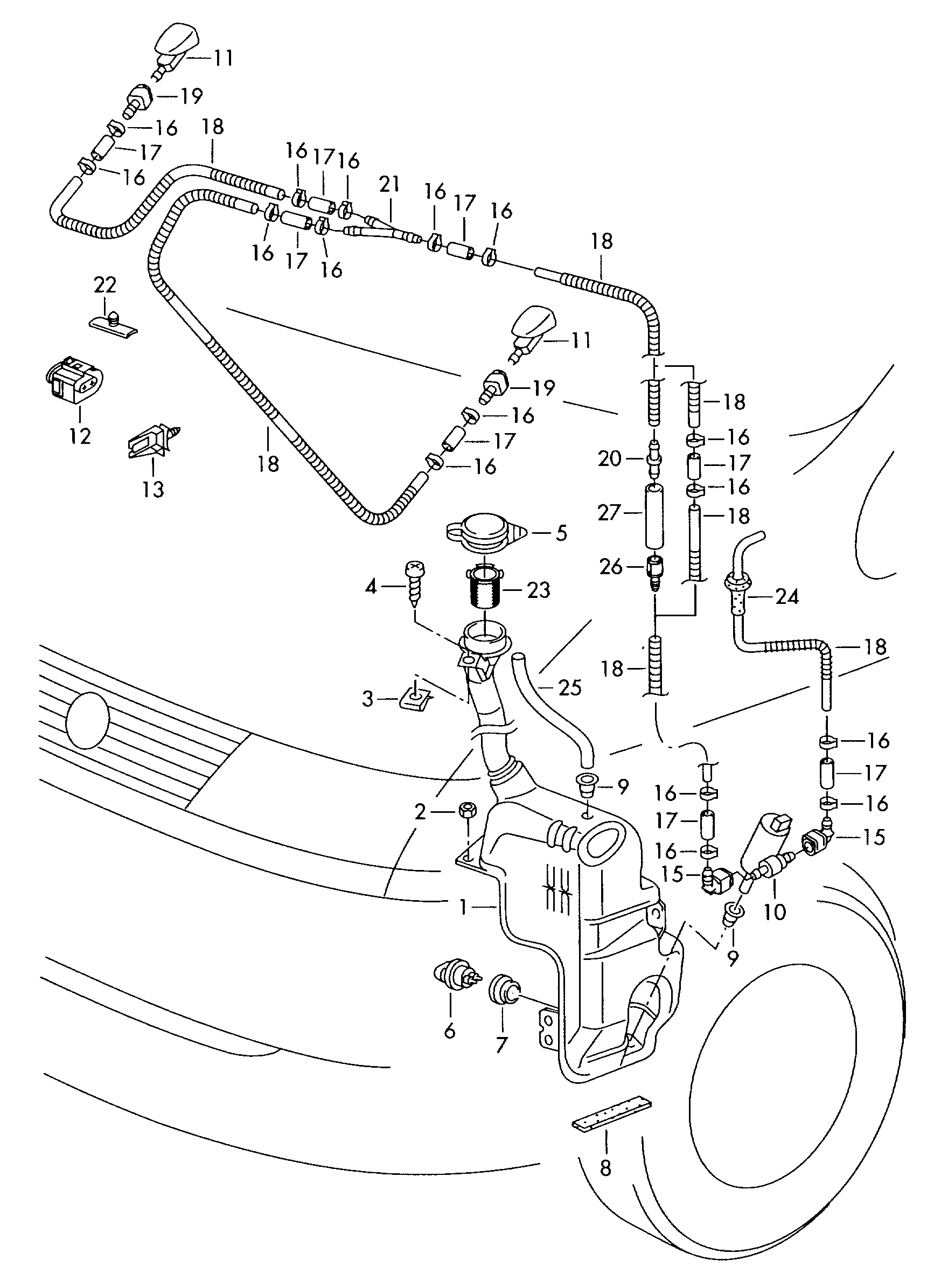 VAG 4B0973812 - Flat connector housing with contact locking mechanism avtolavka.club