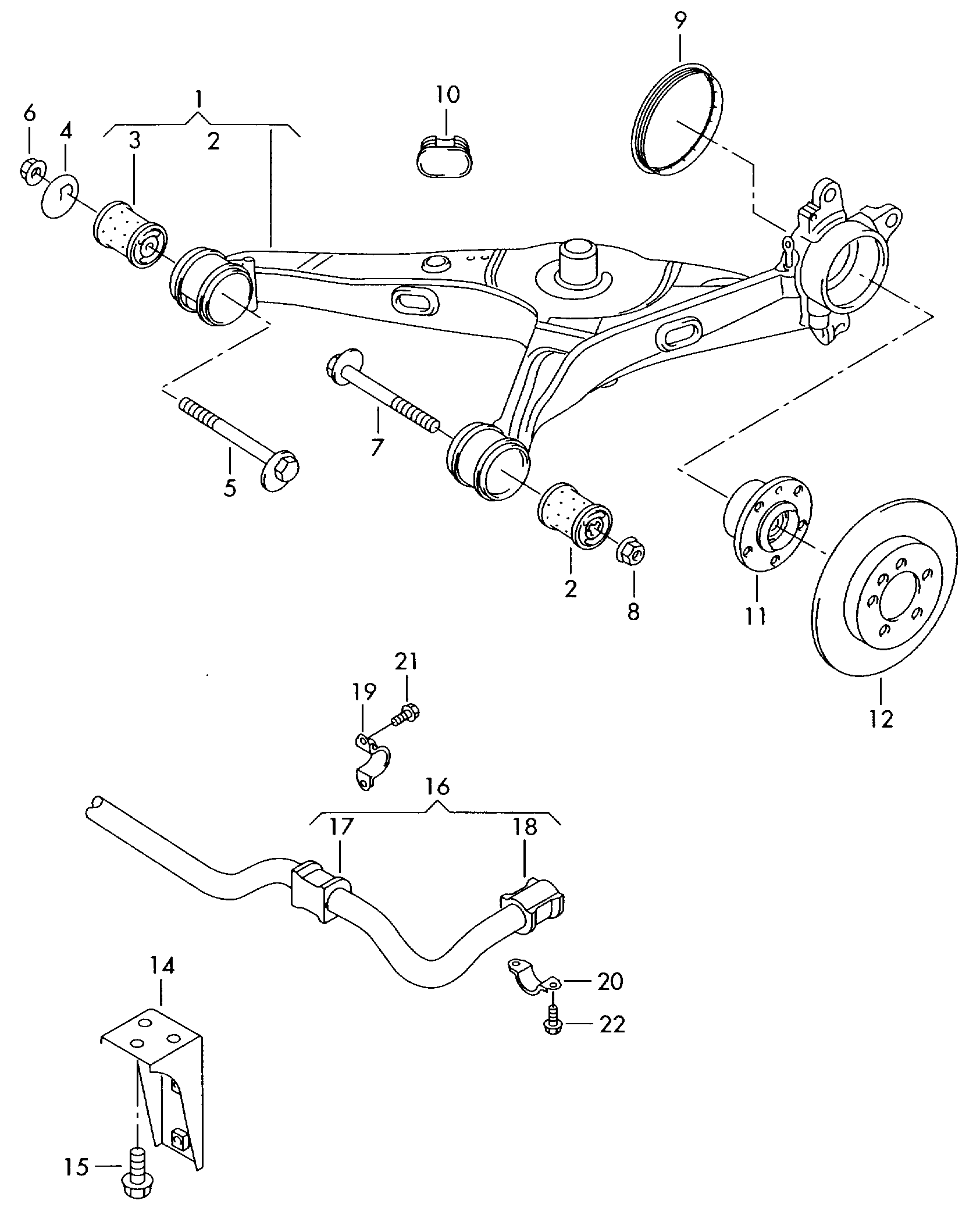 VW 7H5 511 414 - Втулка, стабілізатор avtolavka.club