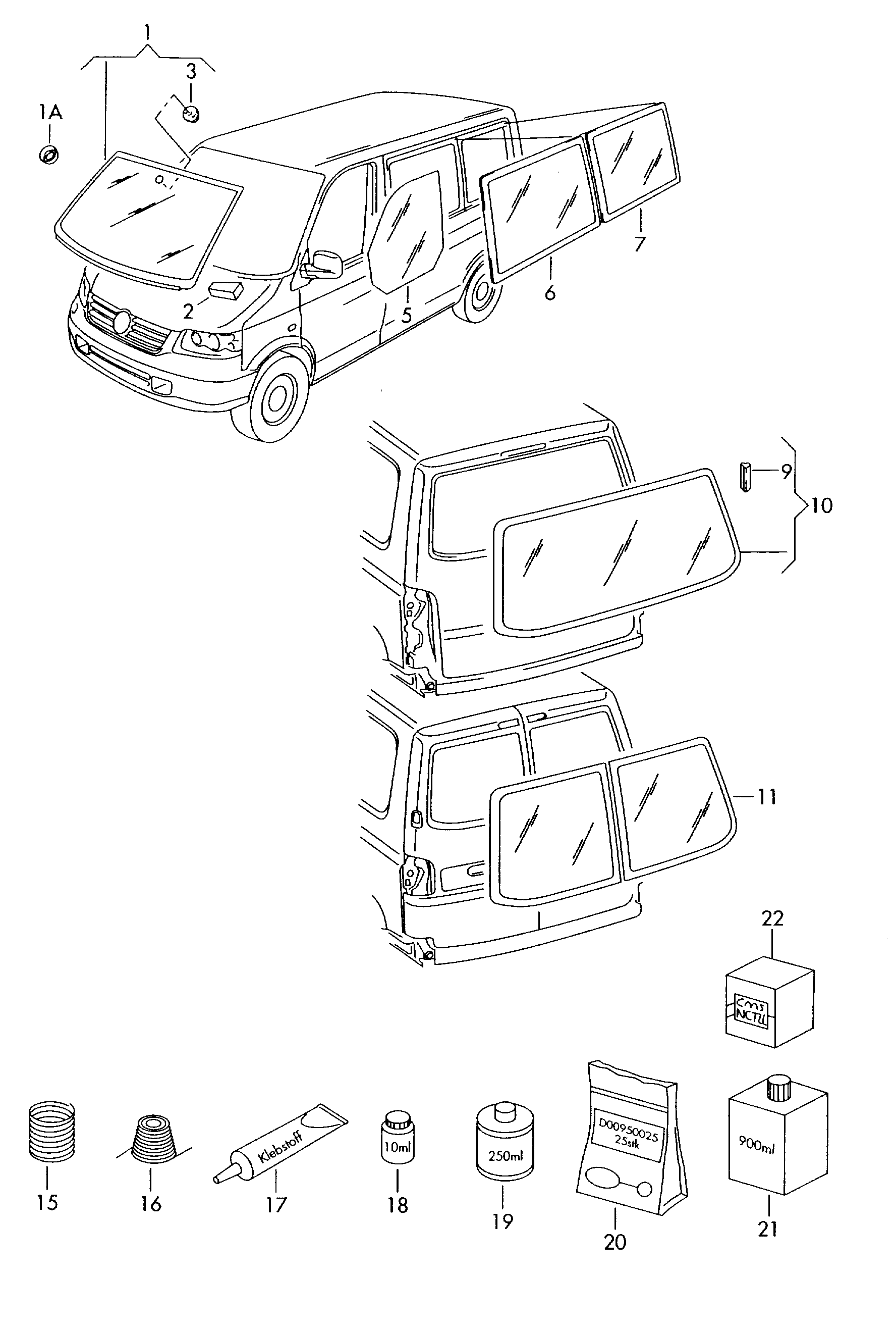 VW 7E0845099H - Вітрове скло avtolavka.club