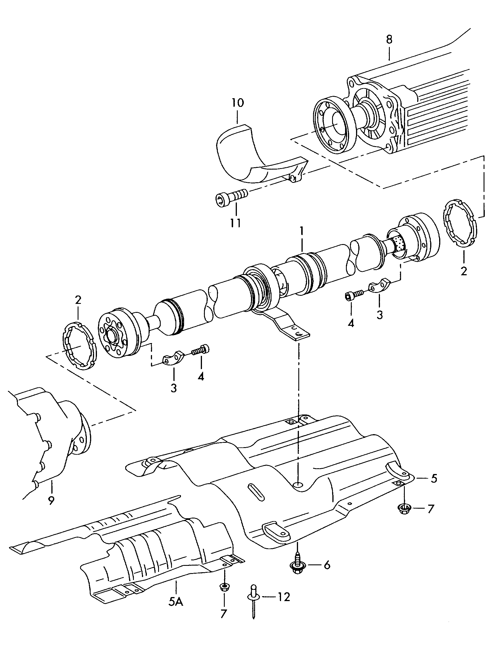 VAG 3D0 521 101 AB - Підвіска, карданний вал avtolavka.club