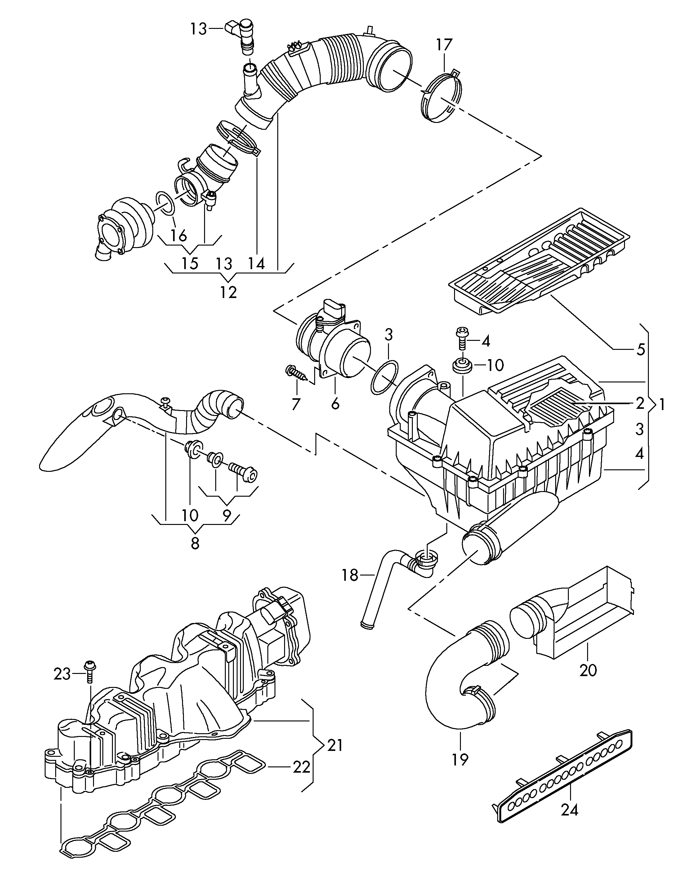 Seat 03L 129 717 B - Прокладка, впускний колектор avtolavka.club