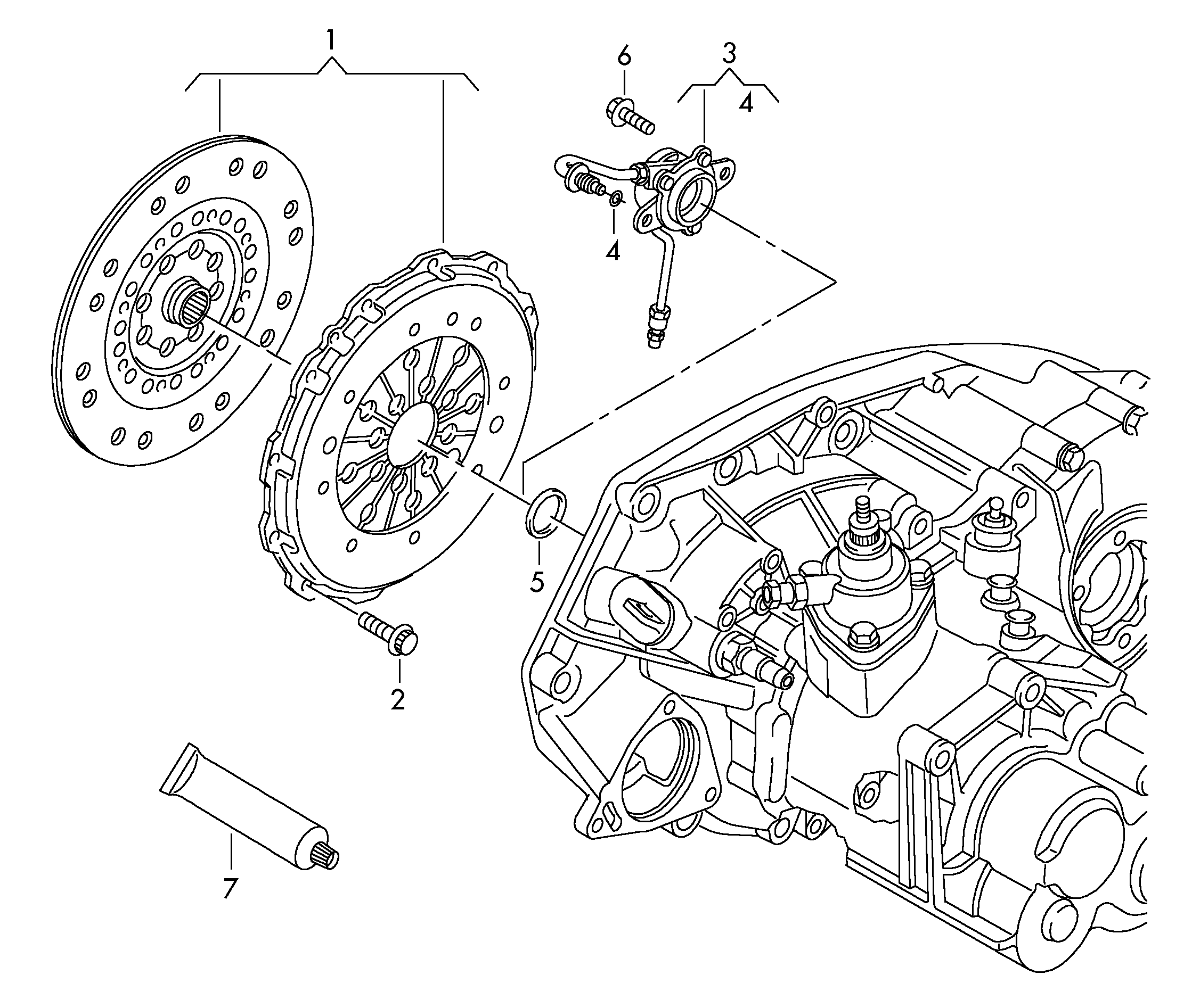 Seat 0A5 141 671 F - Центральний вимикач, система зчеплення avtolavka.club