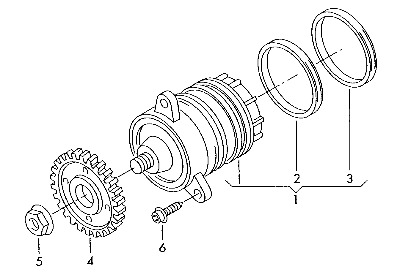 AUDI 070 121 011 D - Водяний насос avtolavka.club