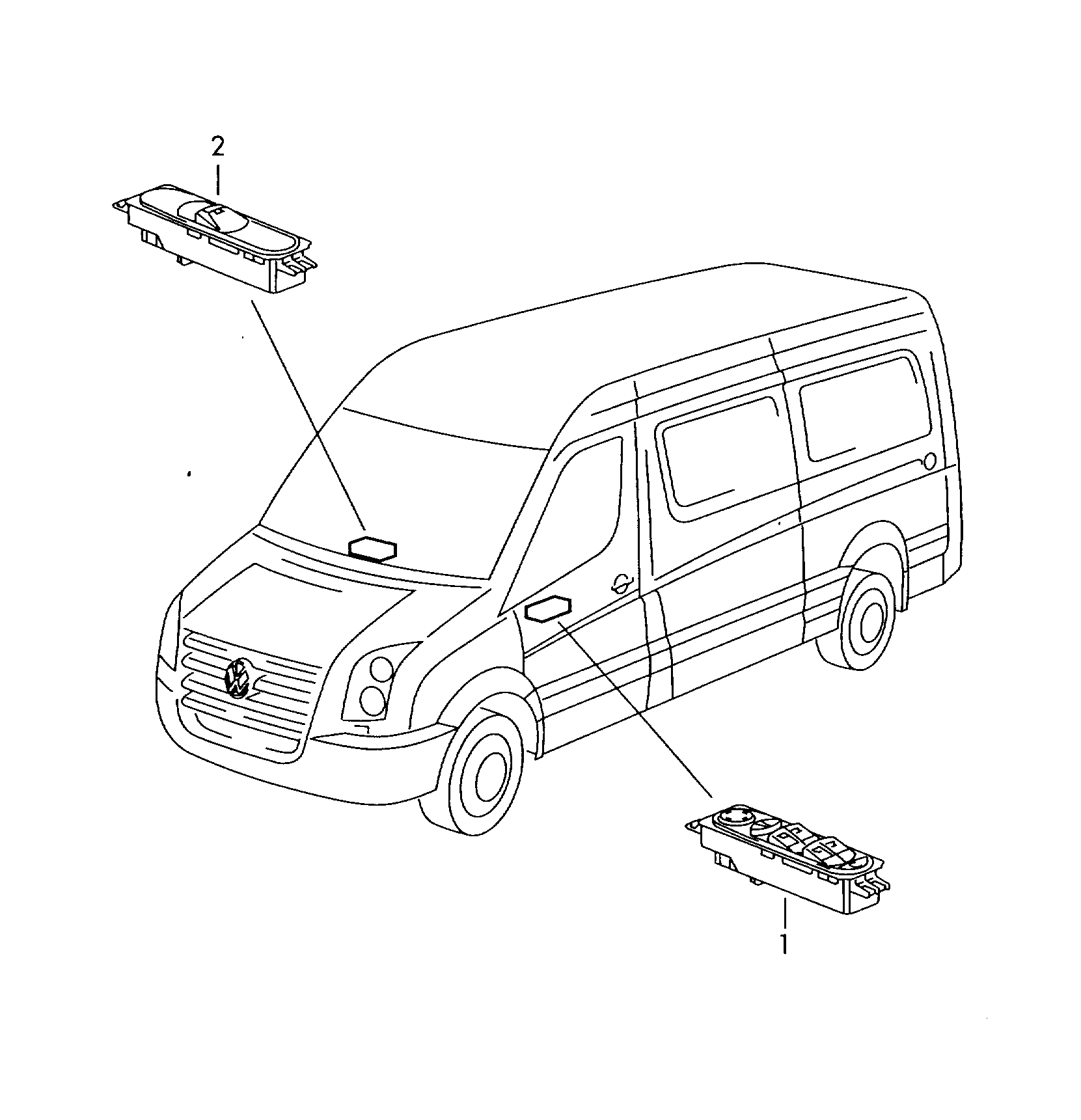 Skoda 2E0 959 877H - Вимикач, стеклолод'емнік avtolavka.club