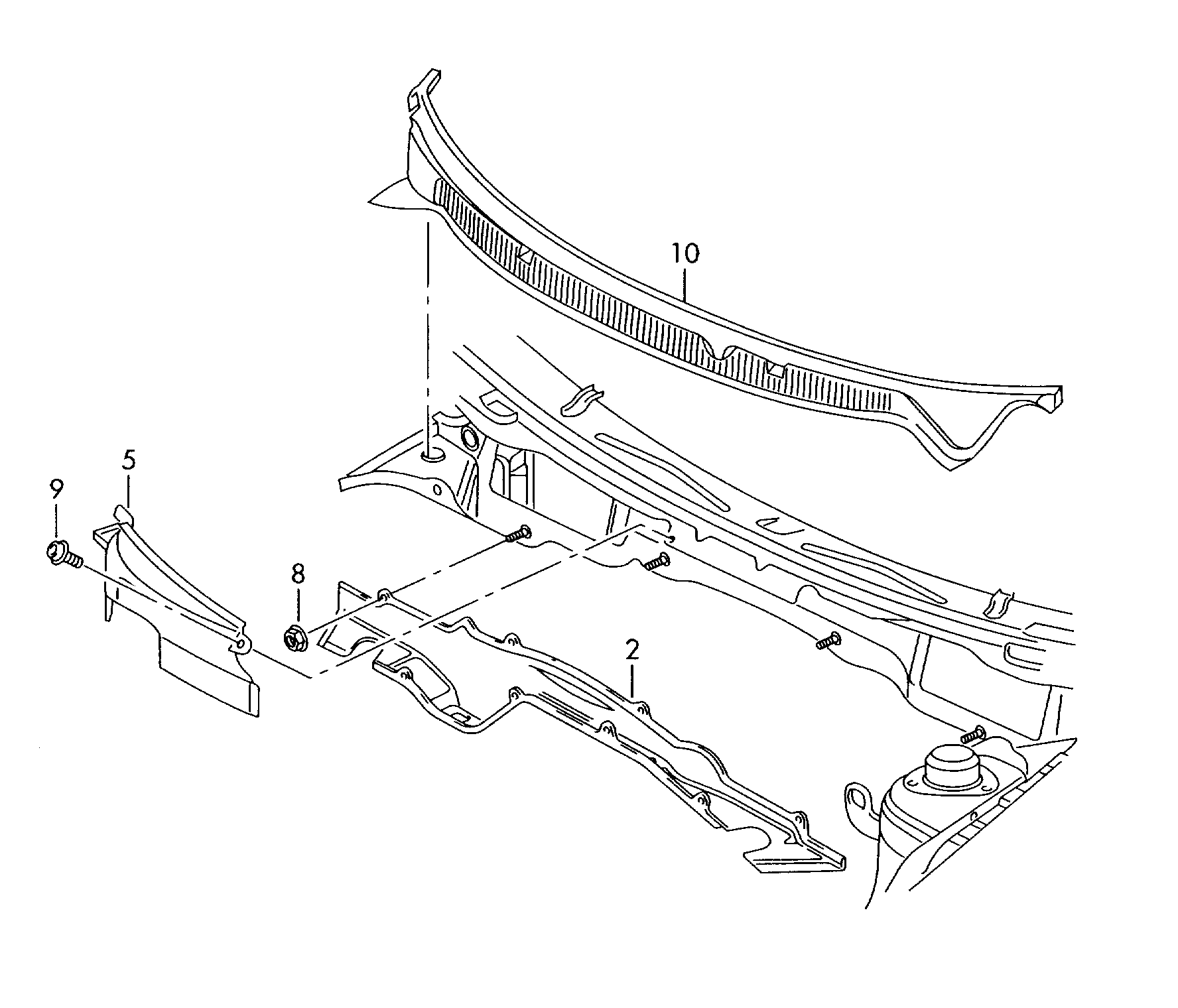 VAG 6Q1819415B - Решітка радіатора avtolavka.club