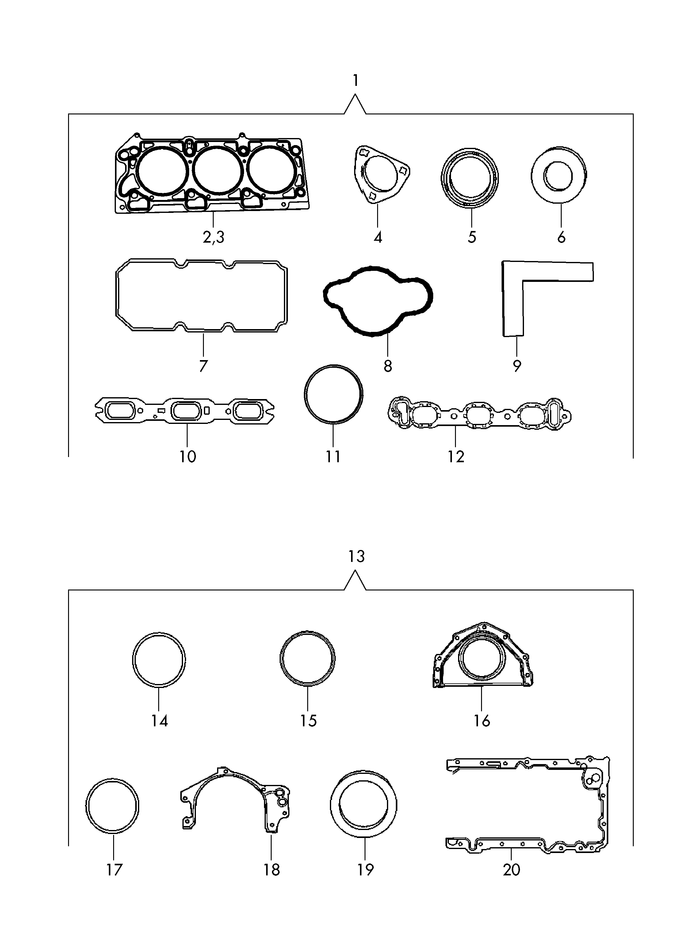 VW 7B0133717A - Прокладка, впускний колектор avtolavka.club