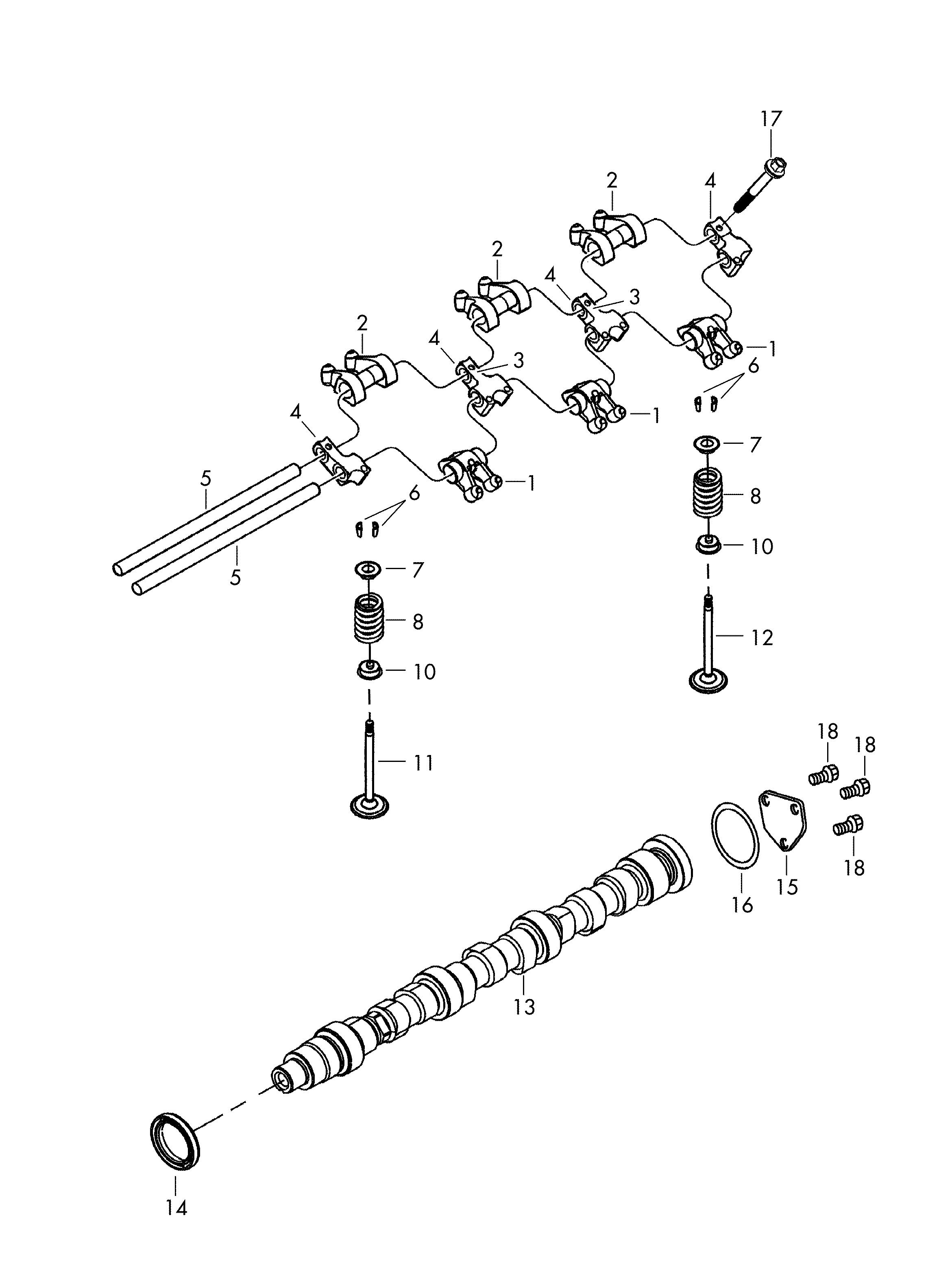 VW 7B0 109 675 A - Комплект прокладок, стержень клапана avtolavka.club