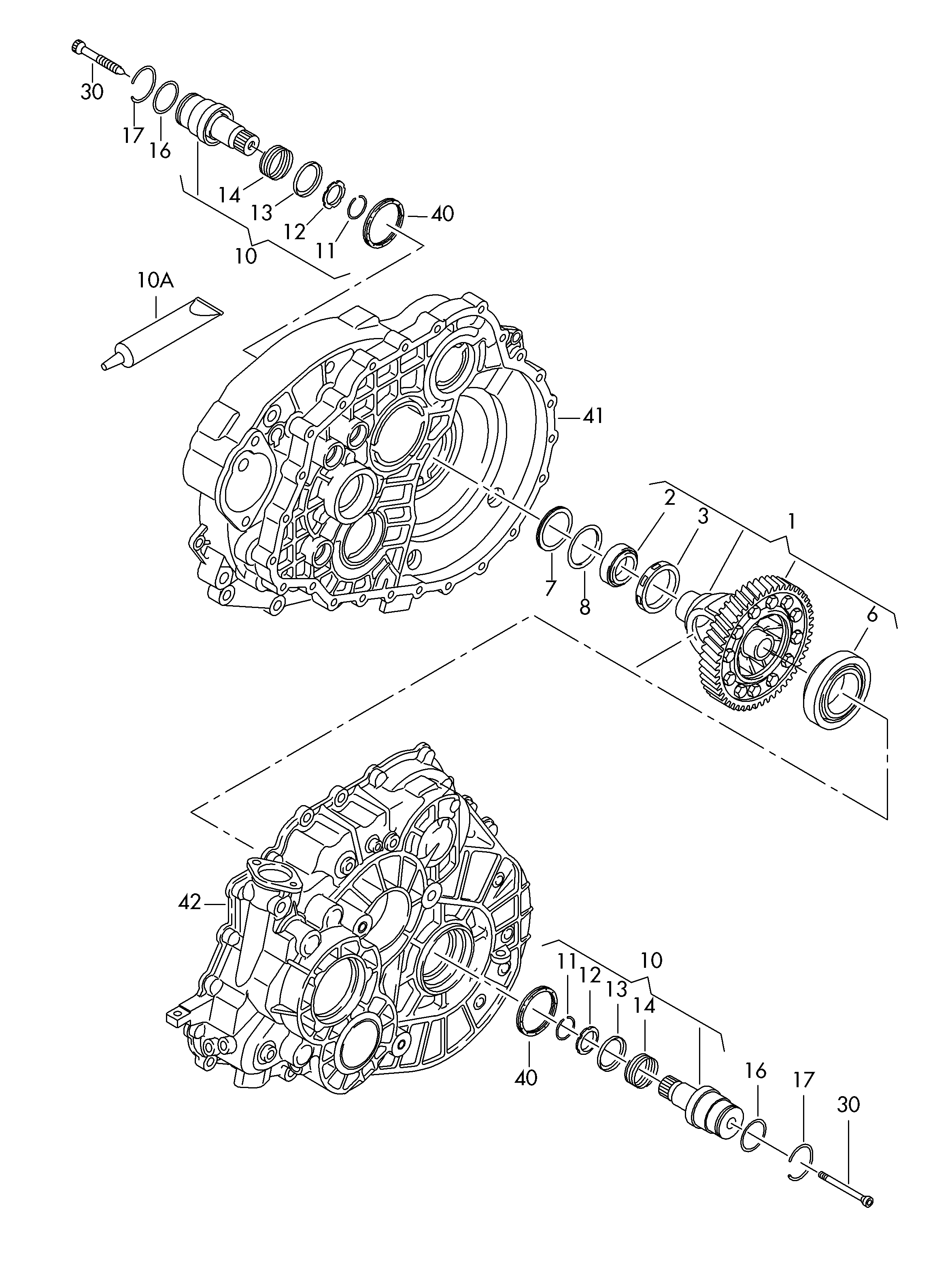 Seat 0A5409123B - Підшипник, диференціал avtolavka.club