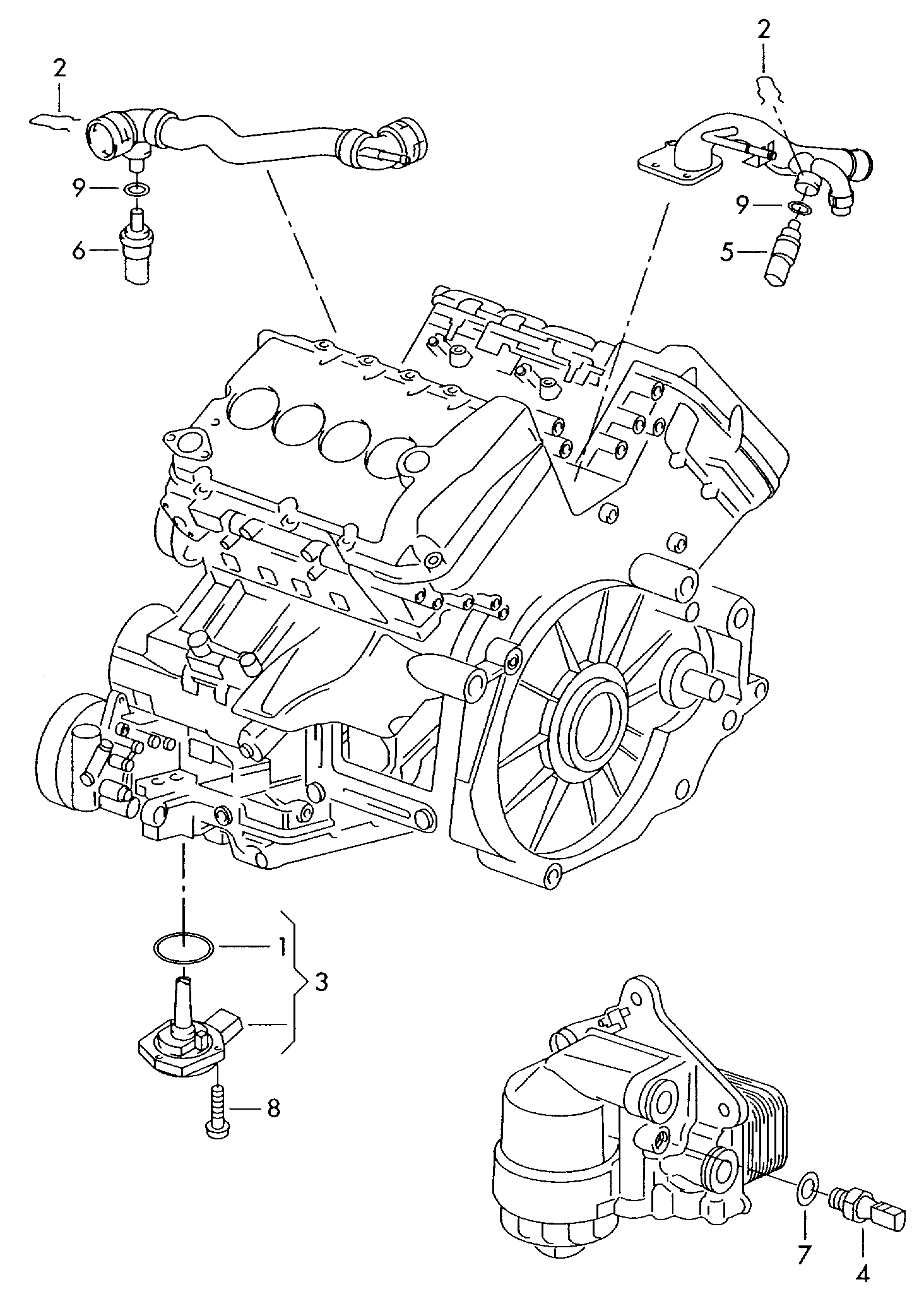 AUDI 06A 919 501 A - Датчик, температура охолоджуючої рідини avtolavka.club