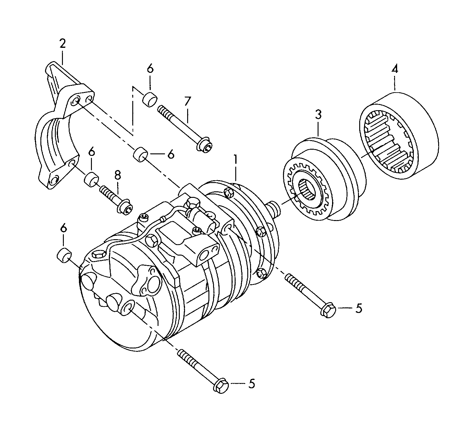 AUDI 7H0820805J - Компресор, кондиціонер avtolavka.club