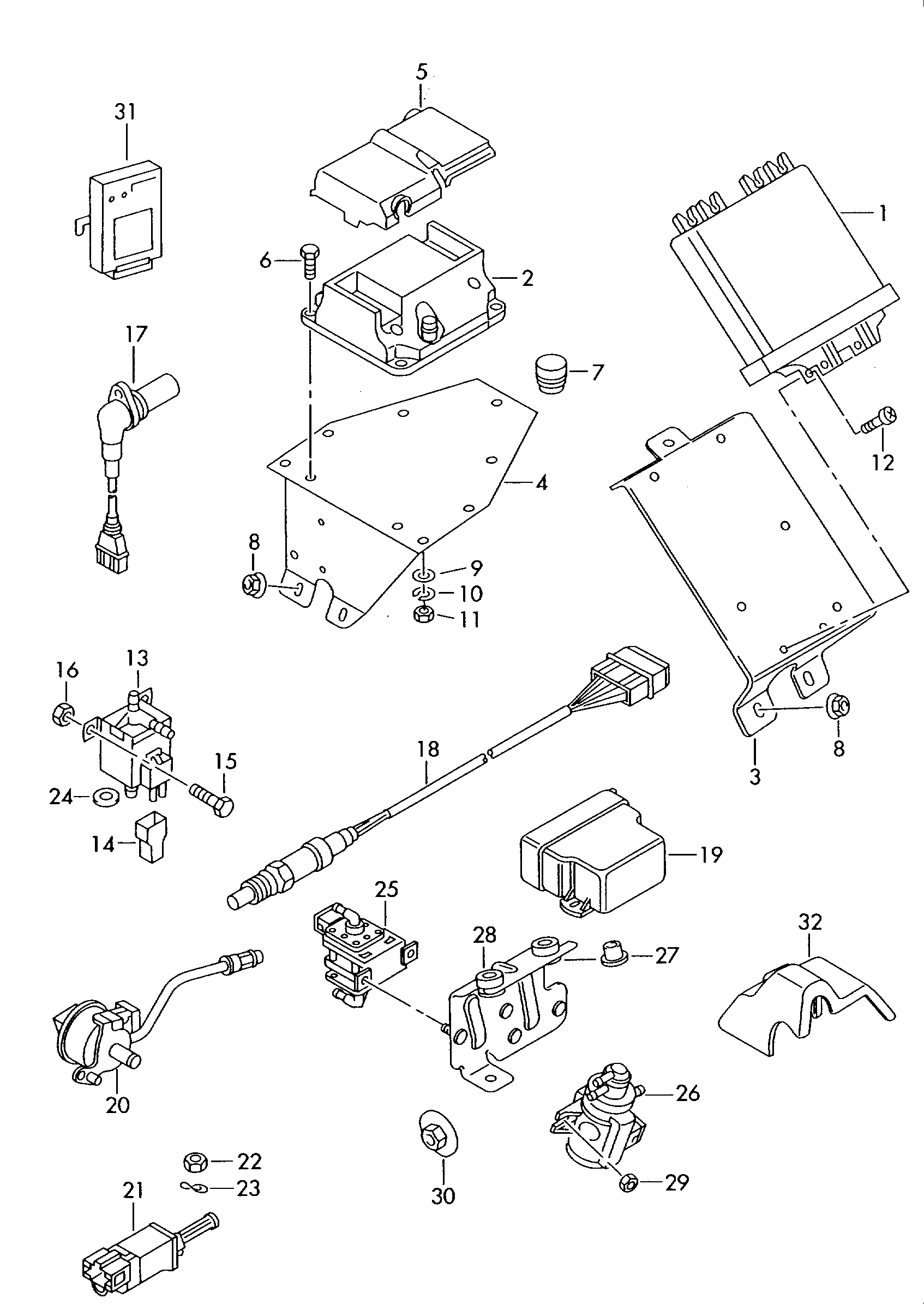 AUDI 074 907 475 - Датчик, положення педалі акселератора avtolavka.club