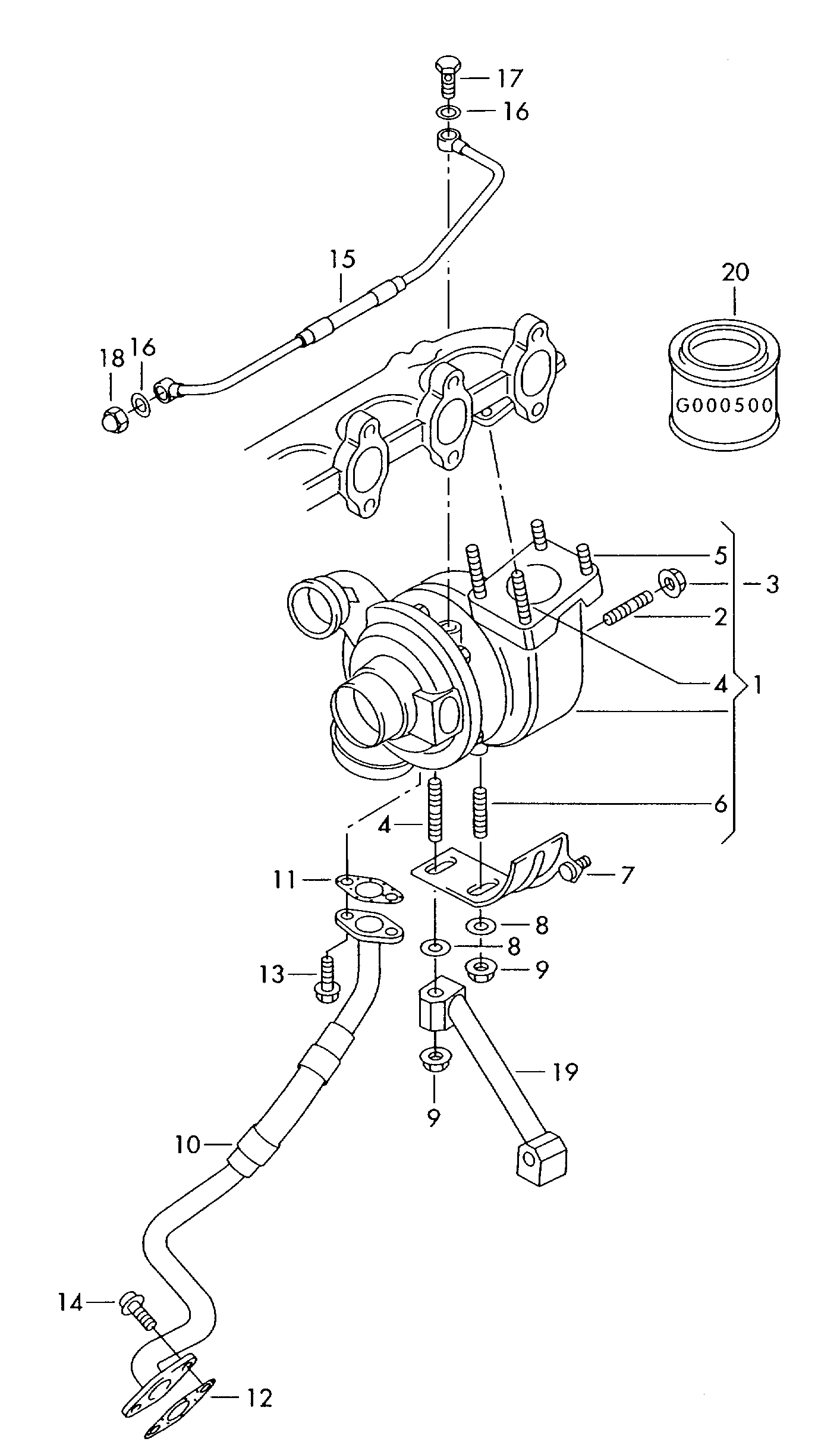 VAG N  10444701 - Болт, випускний колектор avtolavka.club