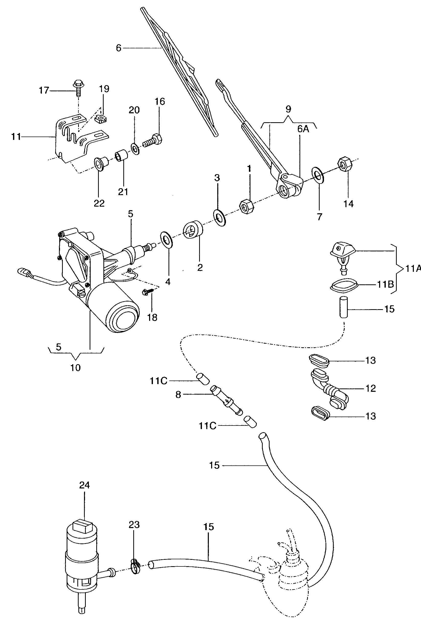 VAG 377 955 711 A - Двигун склоочисника avtolavka.club