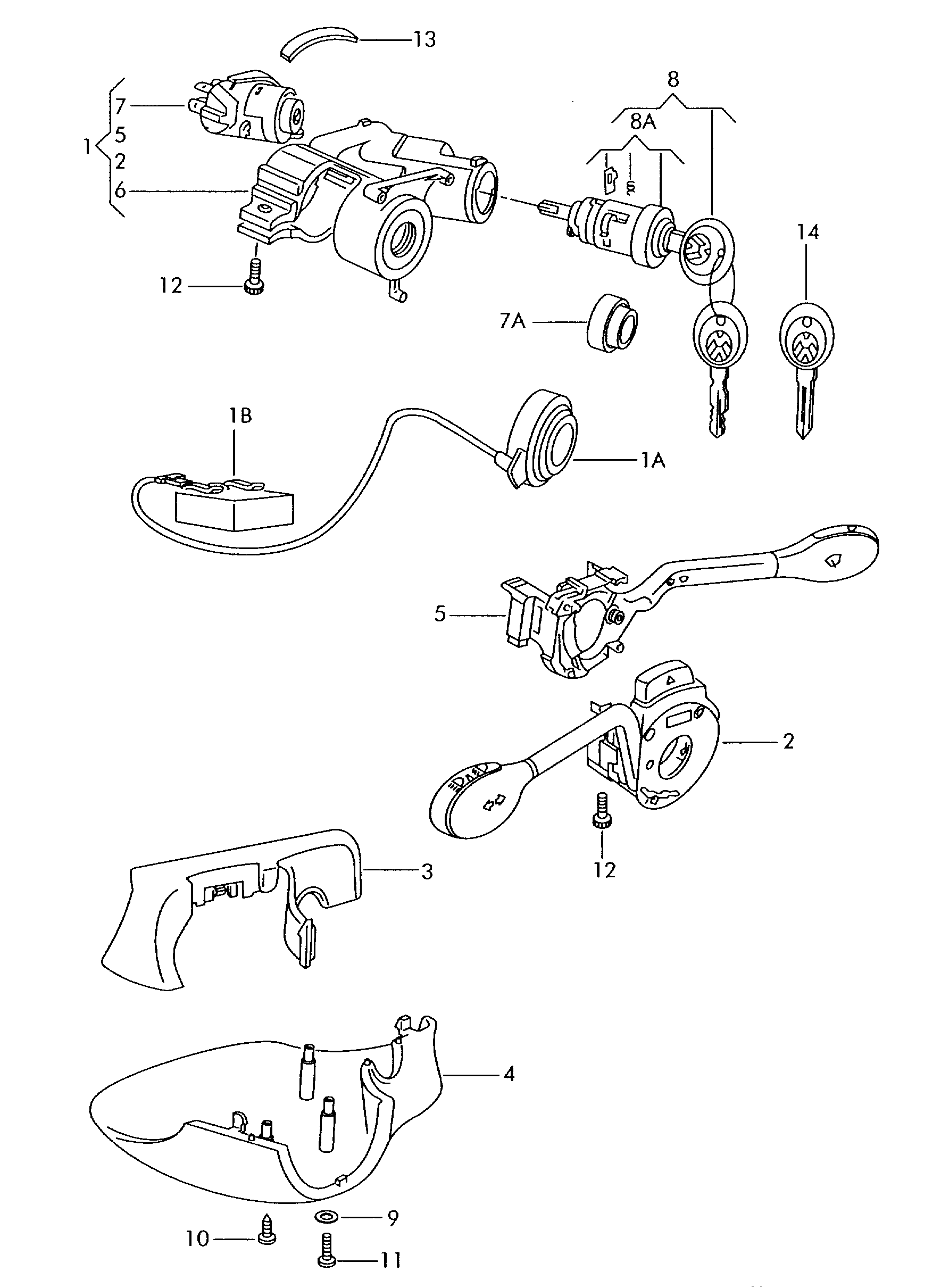 Skoda 377 953 519 A - Перемикач склоочисника avtolavka.club