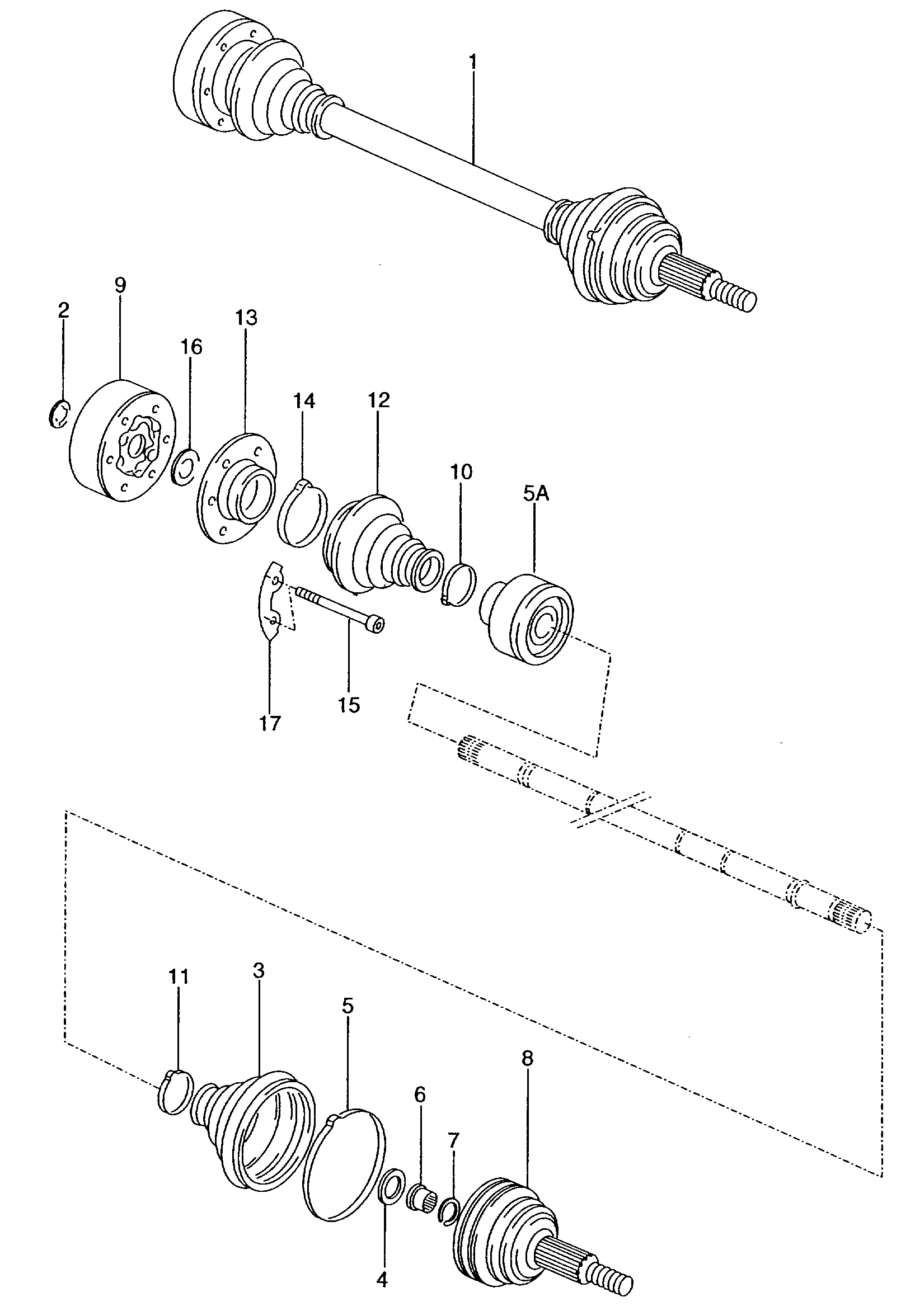 VW ZBA 407361 - Пильник, приводний вал avtolavka.club