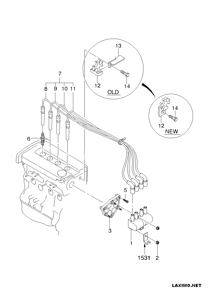 DAEWOO 96350585 - Котушка запалювання avtolavka.club