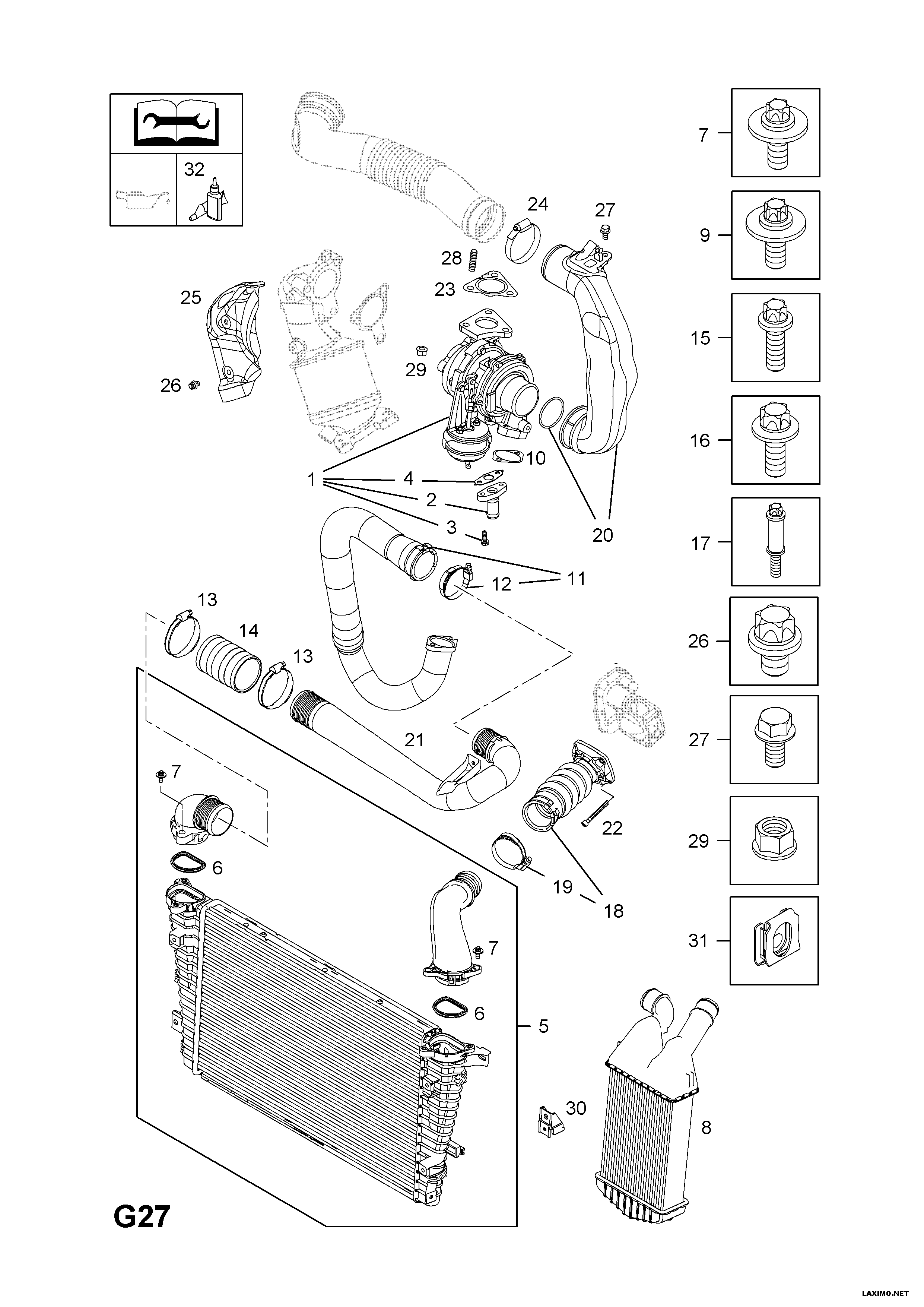 Vauxhall 8 35 887 - Трубка нагнітається повітря avtolavka.club