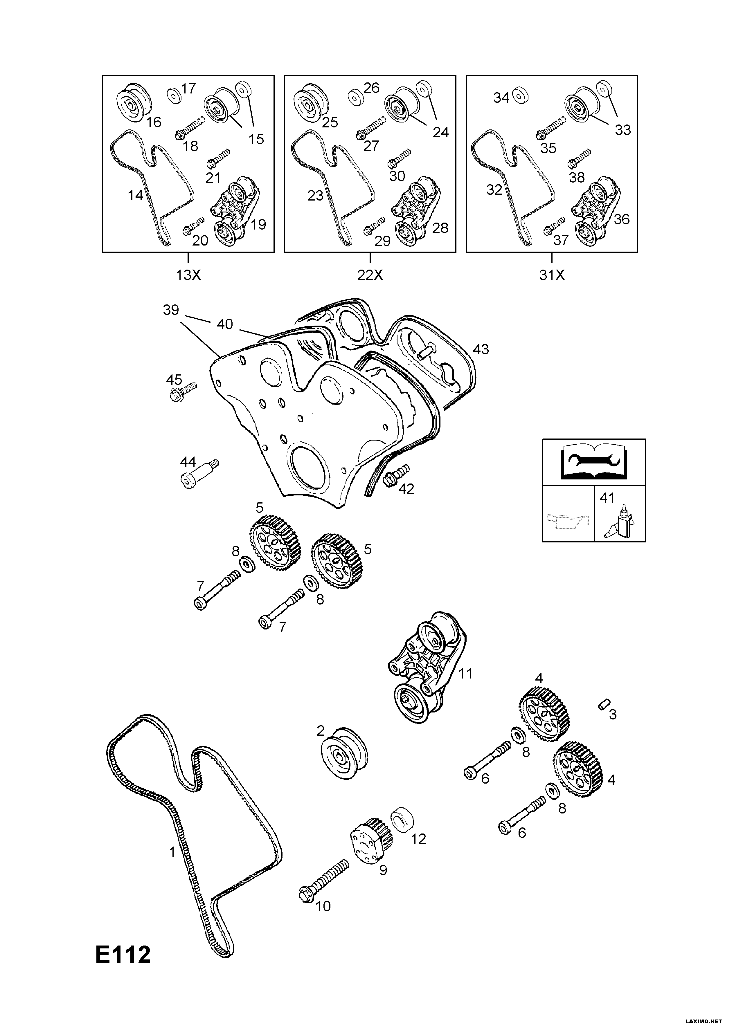 Vauxhall 56 36 393 - Комплект ременя ГРМ avtolavka.club