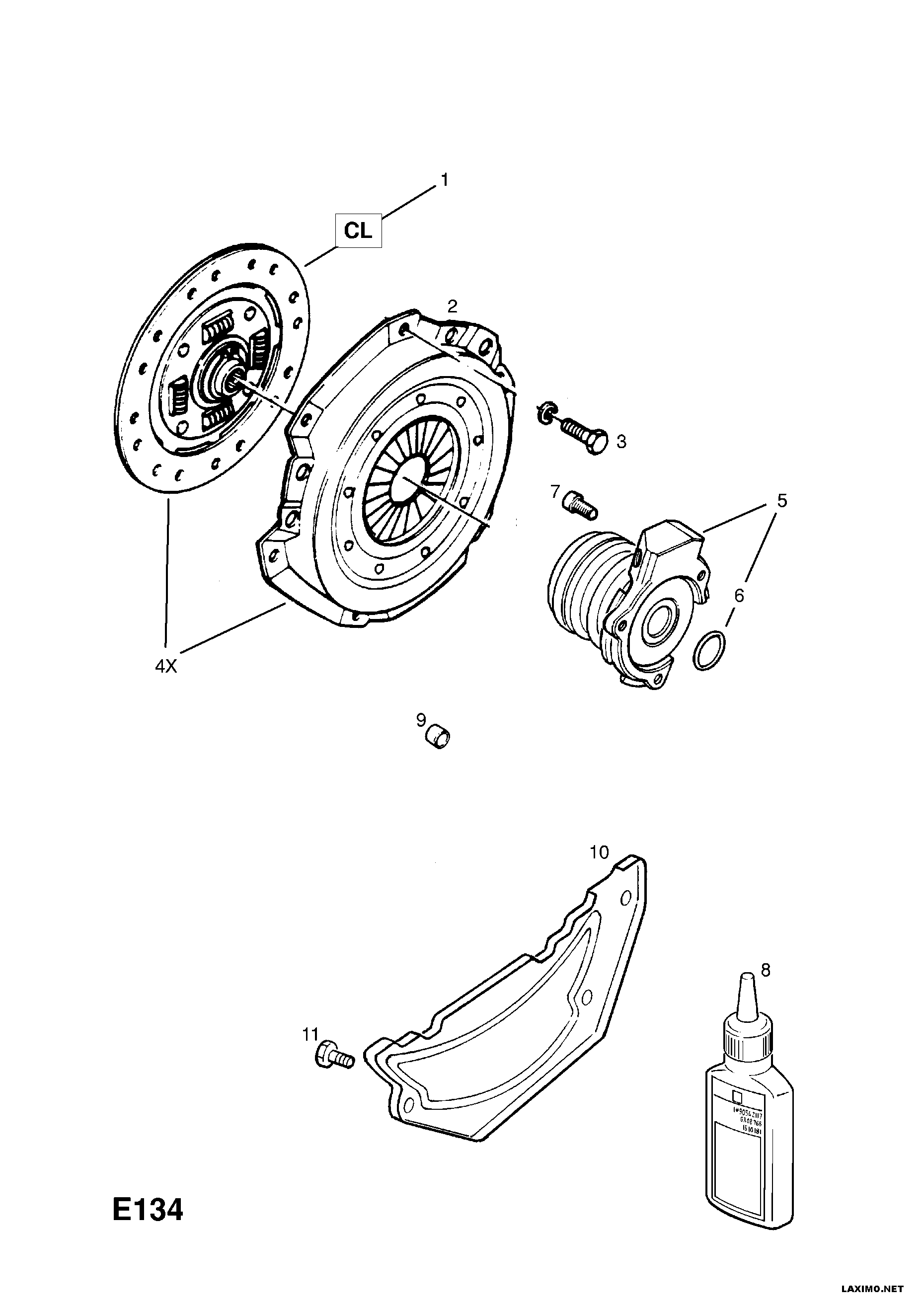 Vauxhall 16 06 154 - Комплект зчеплення avtolavka.club